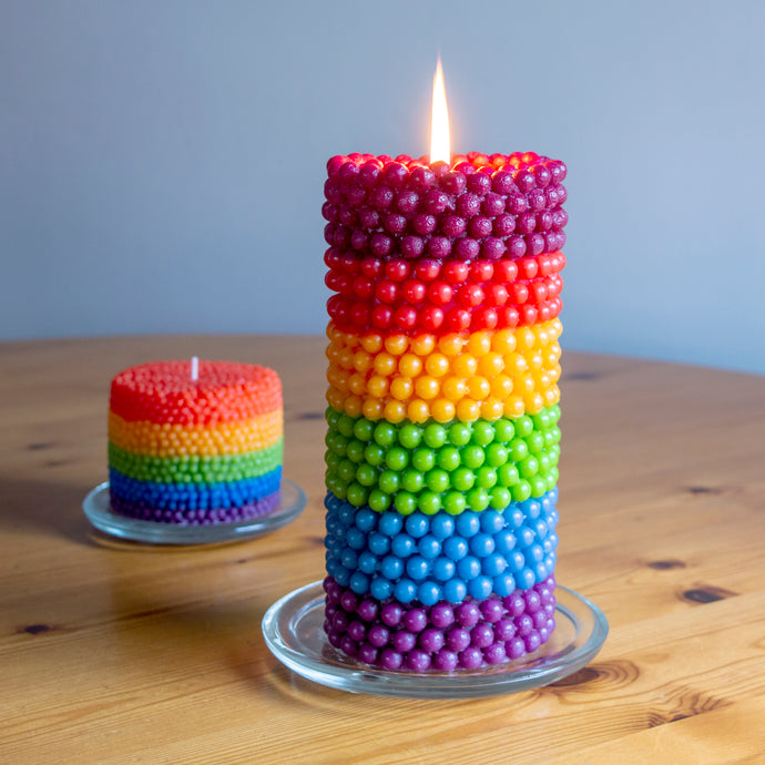 BIG Rainbow candle