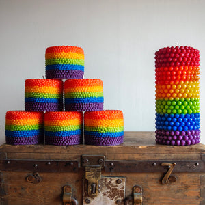 BIG Rainbow candle
